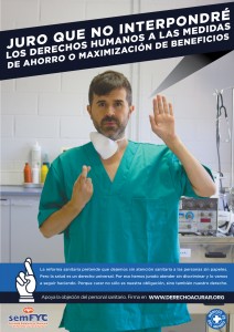 Afiche 3 - Objeción del personal sanitario - Médicos del Mundo