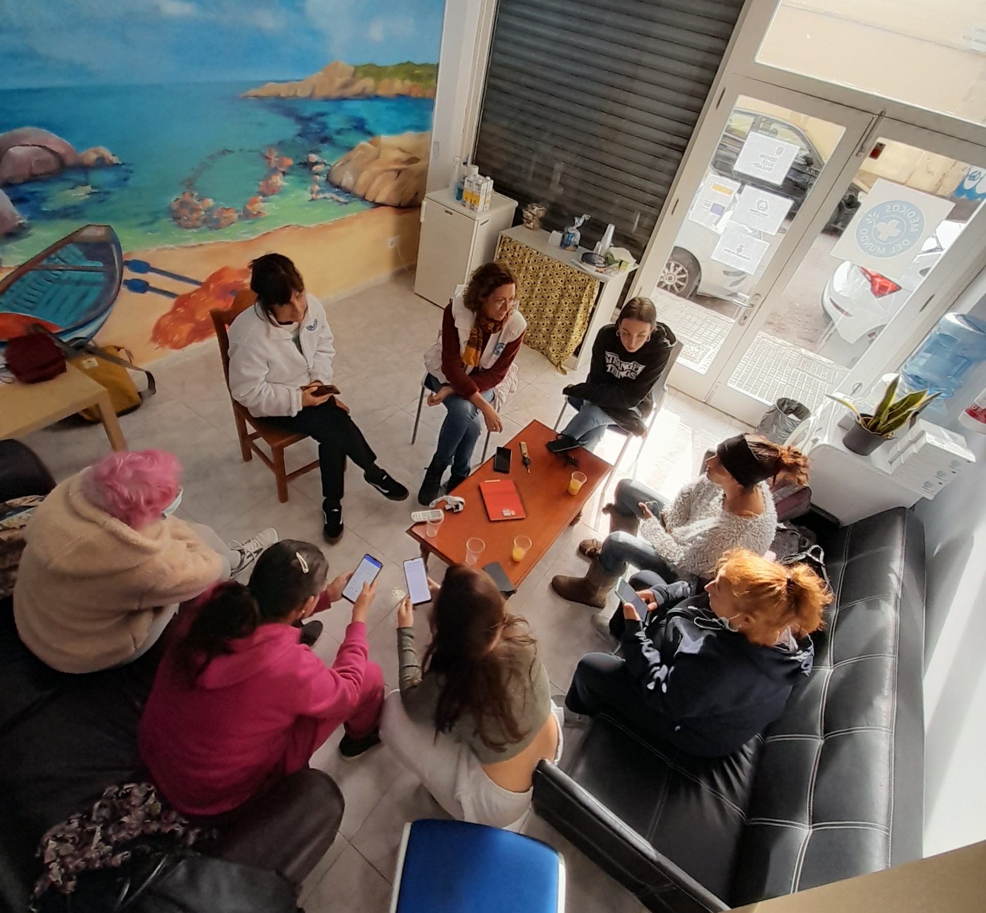 Taller con un grupo de mujeres en situación de exclusión severa. Mallorca