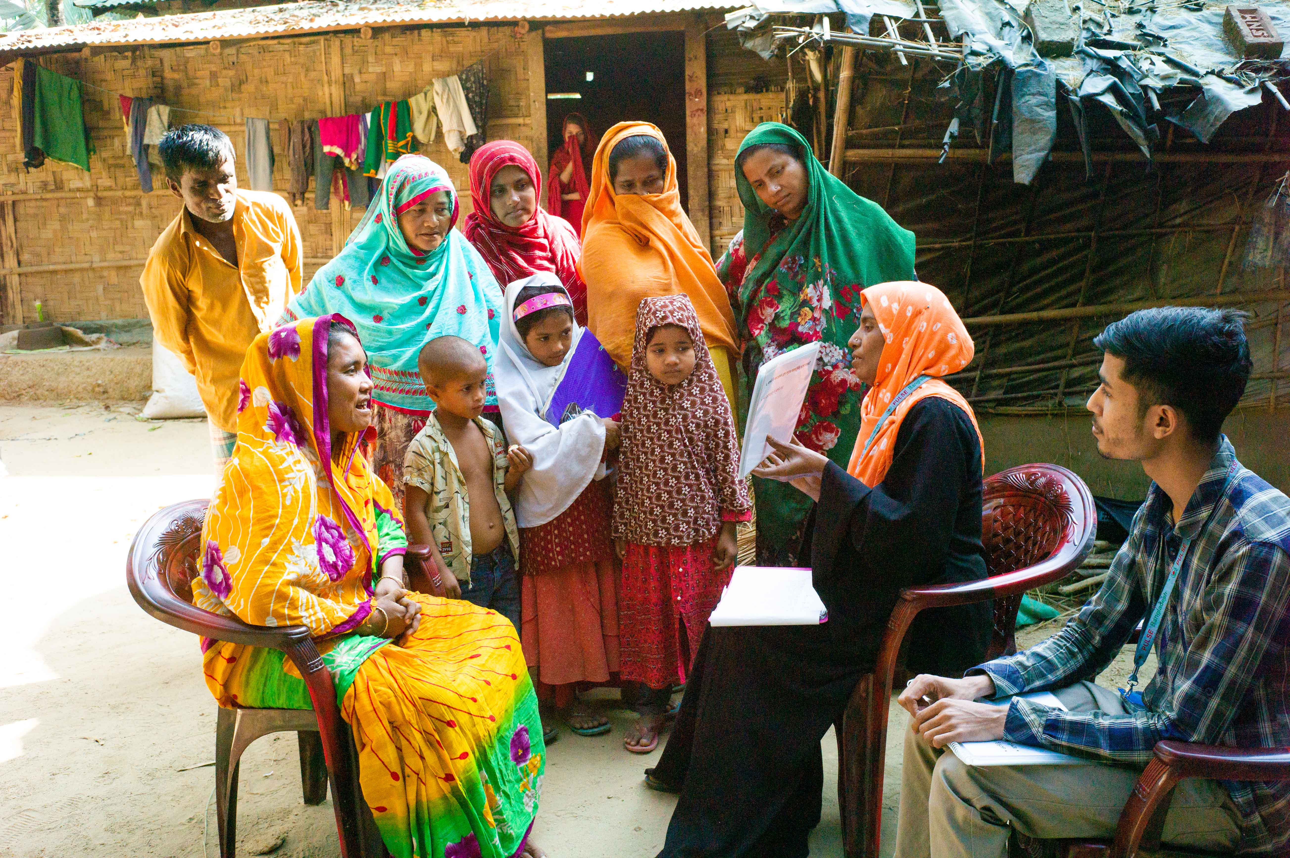 Proyecto de sensibilización en la comunidad de acogida de Cox's Bazar, proyecto rohingya en Bangladesh. Médicos del Mundo Japón © Chihiro Masuho
