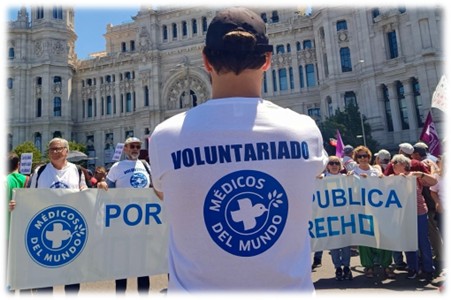 Manifestación en defensa de la sanidad pública. Madrid, 25 de mayo. 
