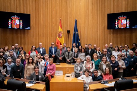 Participantes en la Jornada “El Voluntariado en la sociedad: Construyendo compromisos solidarios”. Congreso Diputados, Madrid, 7 de febrero.