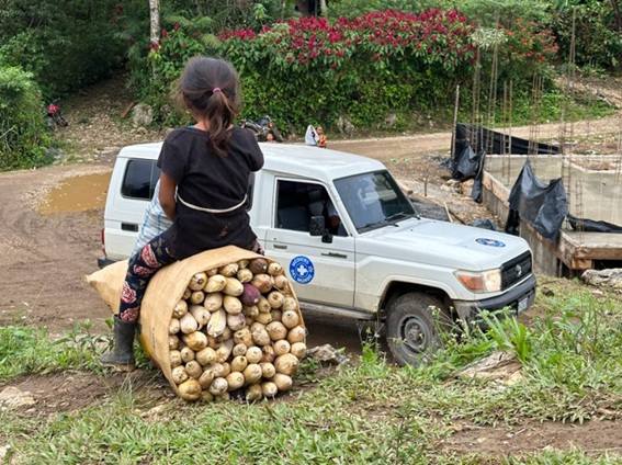 Foto de Irene Trabalzini en Guatemala.