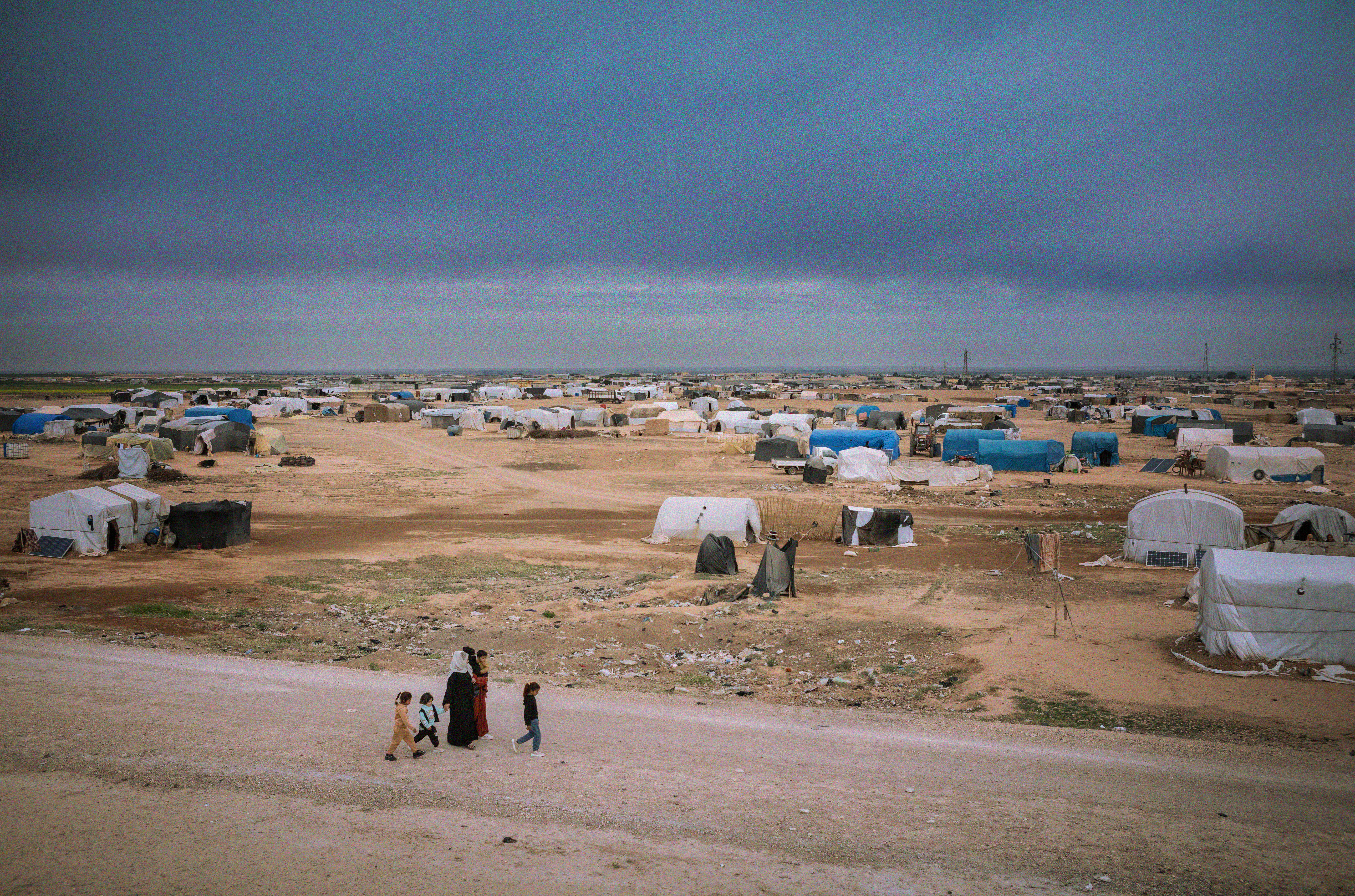 Campo para personas desplazadas en el noreste de Siria. ©Guillem Trius