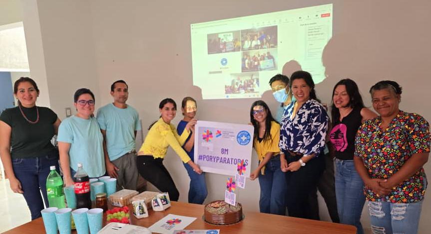 Celebrando los 30 años de la plataforma de Beijing, en el marco del 8M, Día de la mujer trabajadora, Venezuela.