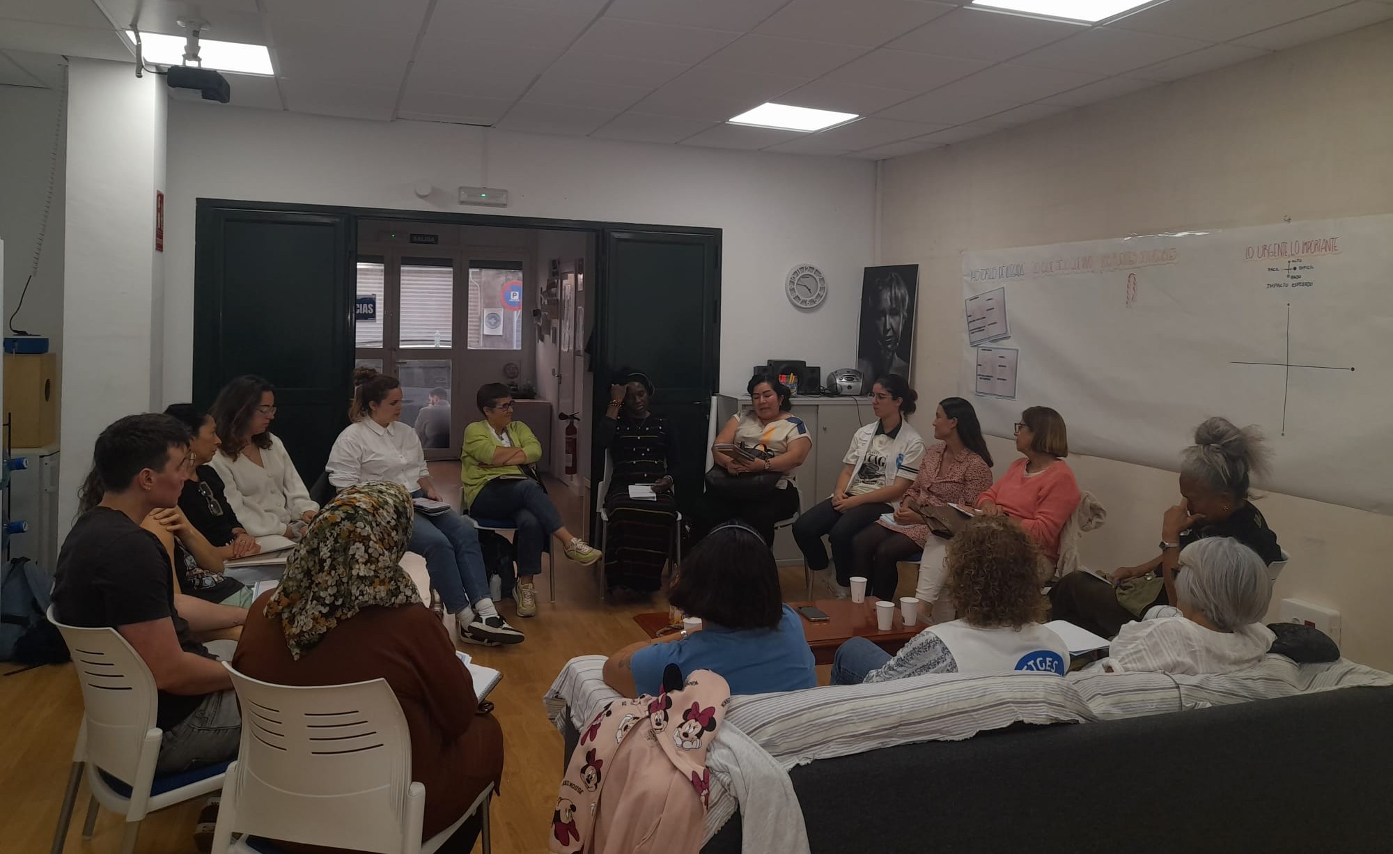 Taller del Grupo Focal de interacción entre profesionales y titulares de derecho.