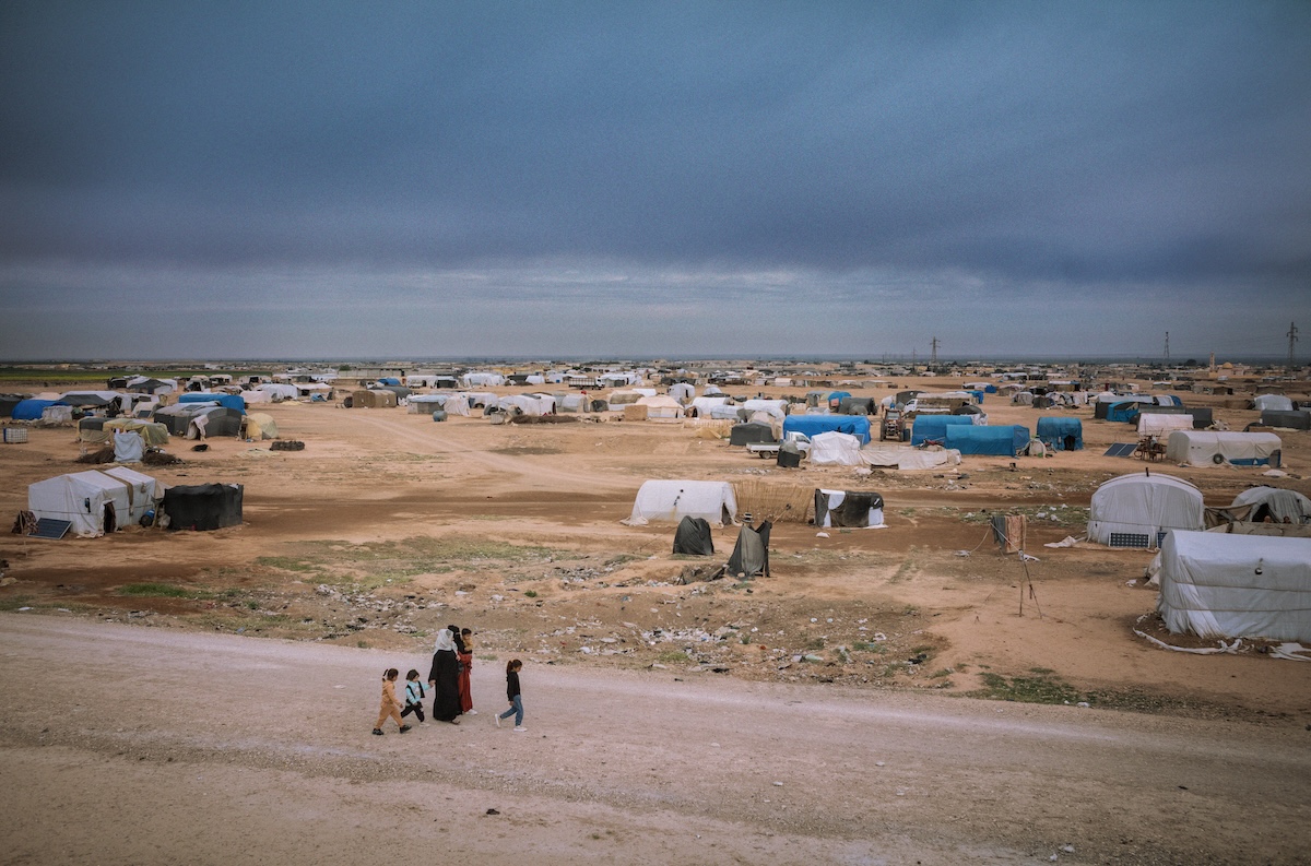 Campo para personas desplazadas en el noreste de Siria. ©Guillem Trius Campo para personas desplazadas en el noreste de Siria. ©Guillem Trius